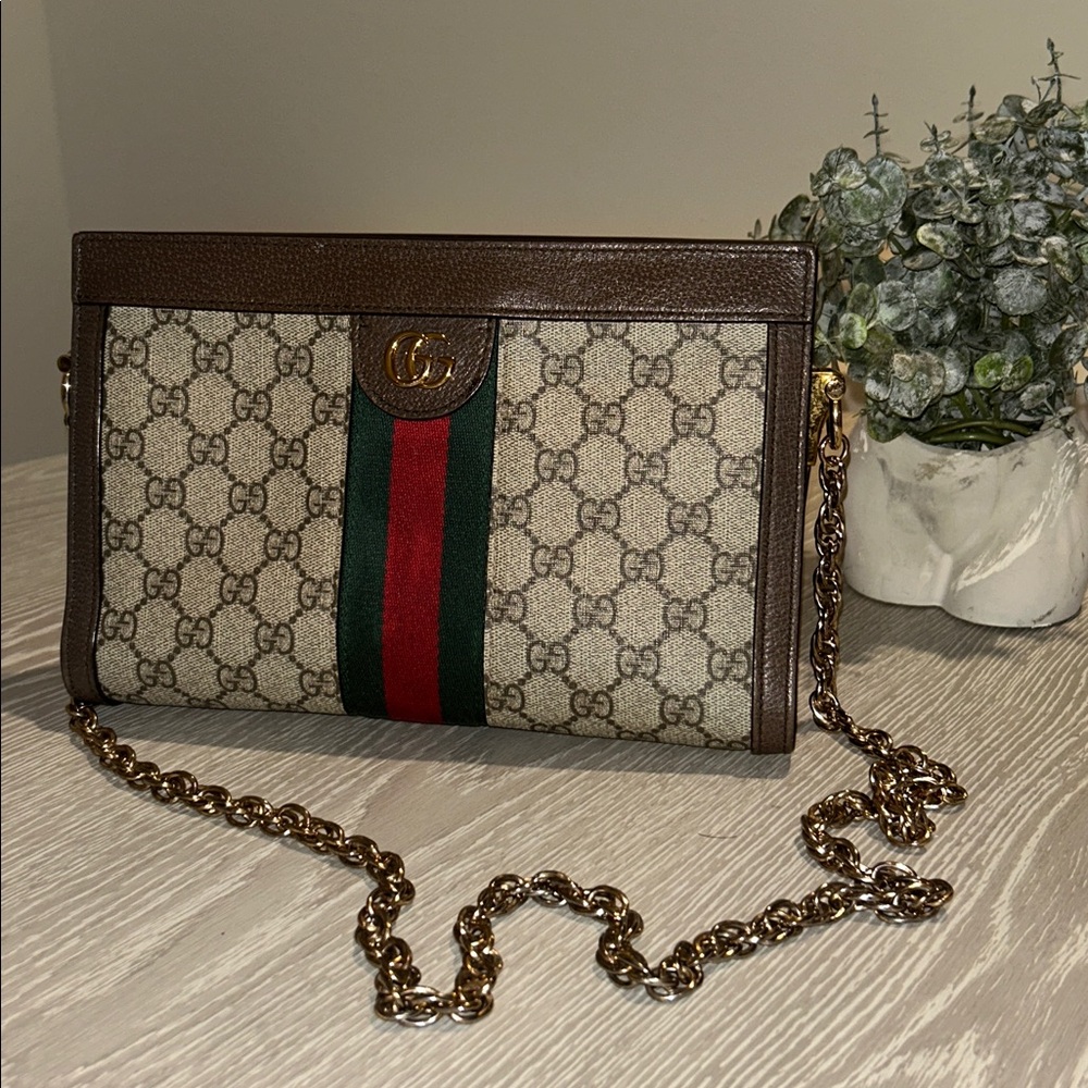 Authentic Gucci Ophidia Shoulder Bag (Sm)